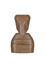 Rebel Heart Leather Top &amp; Skirt SET