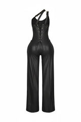 Strapped Luxe One Shoulder Jumpsuit