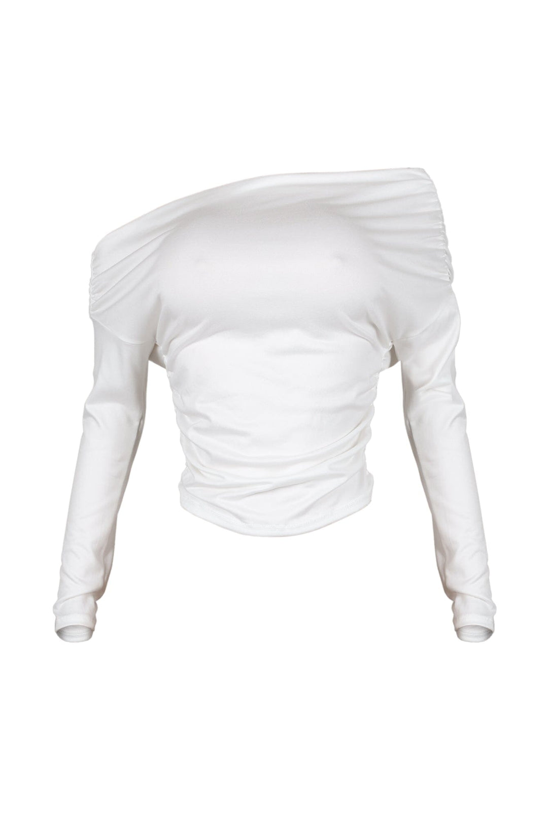 Angelina Off Shoulder Ruched Top