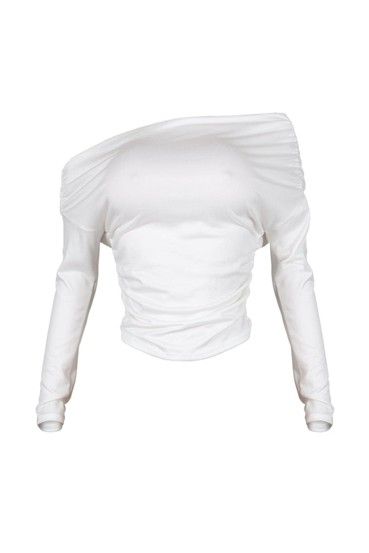 Angelina Off Shoulder Ruched Top