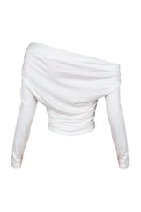 Angelina Off Shoulder Ruched Top