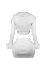 Dakota Fur Trim Knit 3 Piece SET