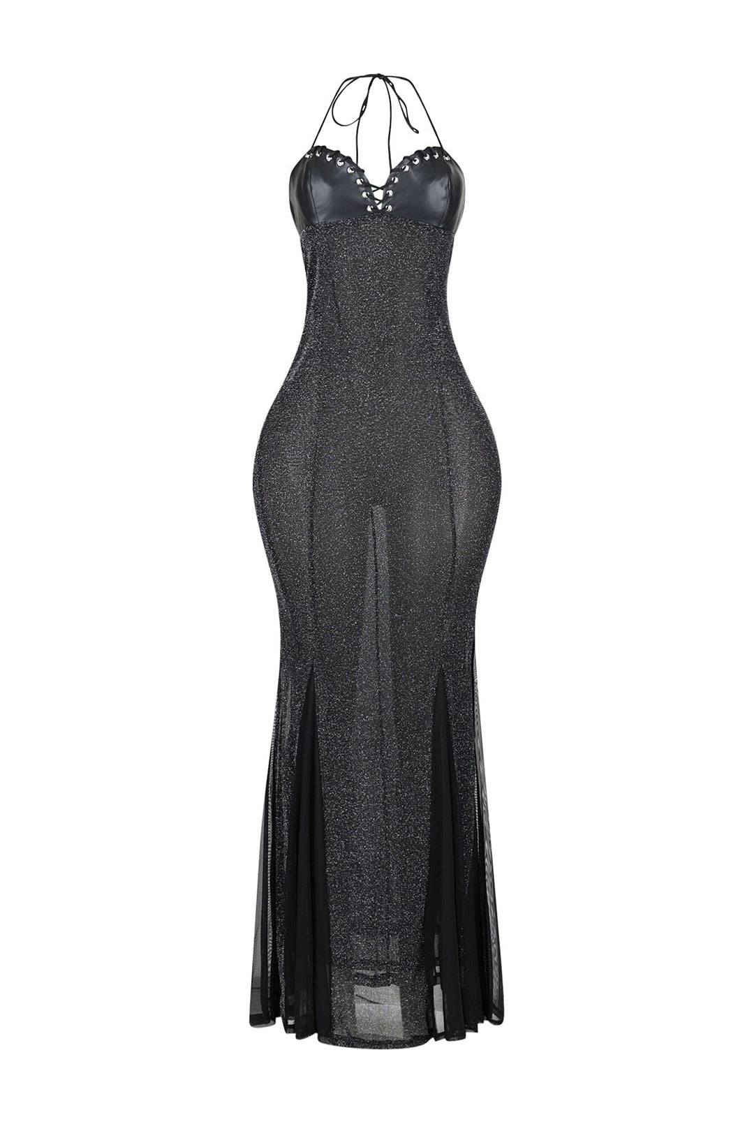 High Shine Mermaid Halter Dress