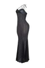 High Shine Mermaid Halter Dress