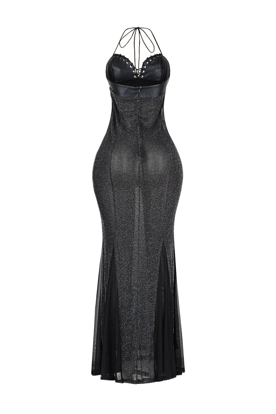 High Shine Mermaid Halter Dress