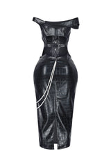 Croc Allure Off Shoulder Top &amp; Skirt SET