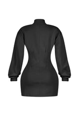 Minato Long Sleeve Scuba Dress