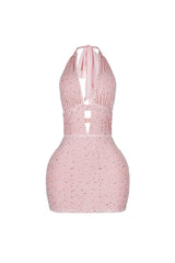 Yildiz Beaded Halter Dress