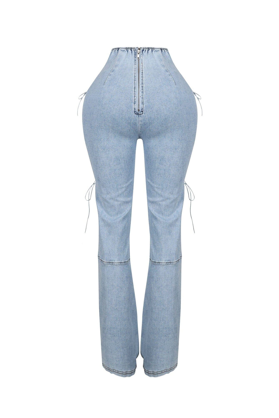 Marise High Waist Lace Up Jeans