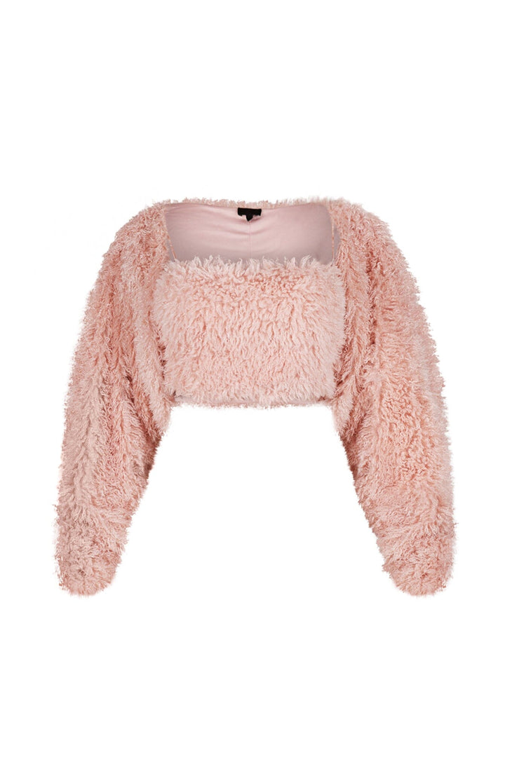 Coquette Poodle Tank Top With Bolero SET