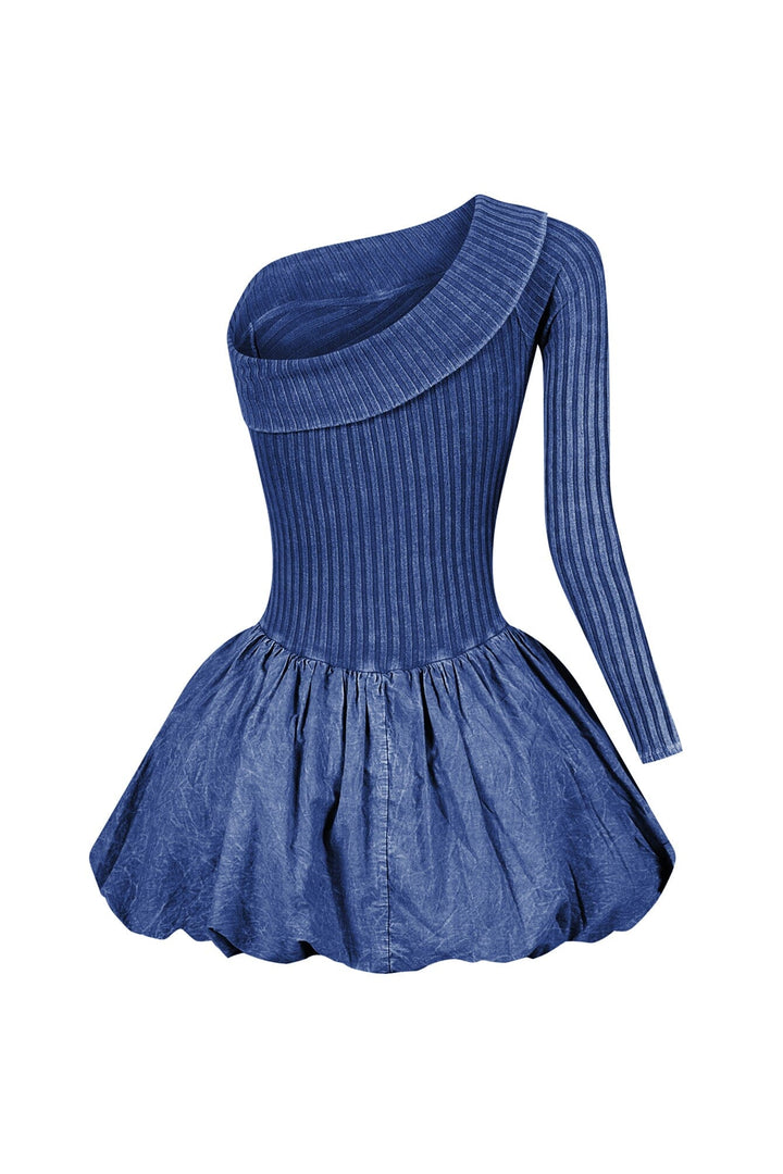 Reigh Mineral Washed Bubble Mini Dress