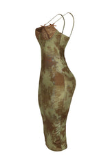 Be My Next Mesh Wire Bust Midi Dress