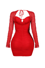 Snow Globe Mesh Pearl Dress