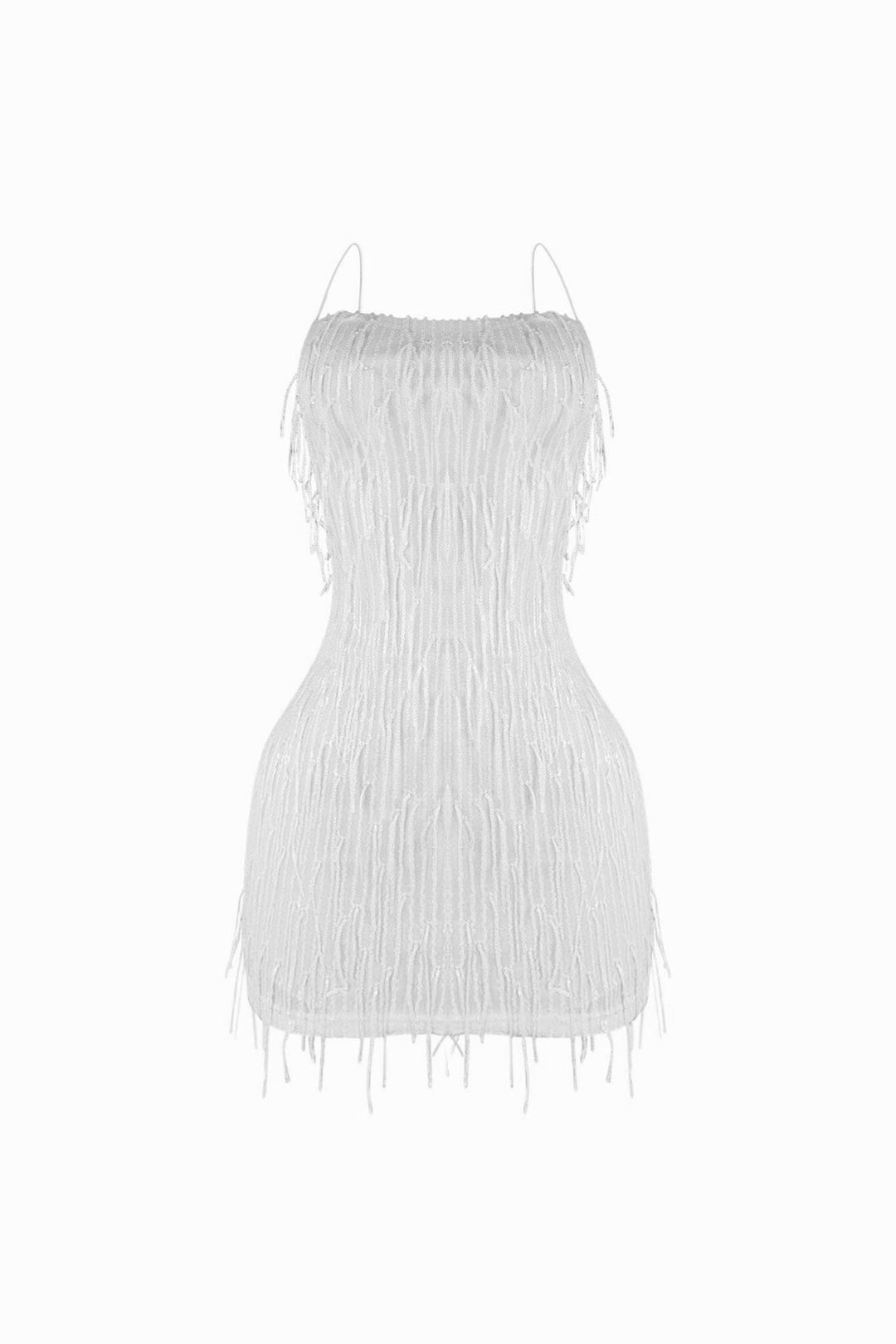 Attractive Sequin Fringe Mini Dress