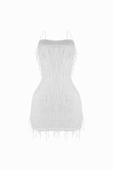 Attractive Sequin Fringe Mini Dress