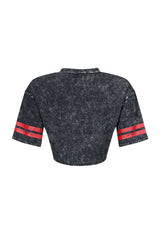 Tayla Mineral Wash 22 Graphic Crop Top