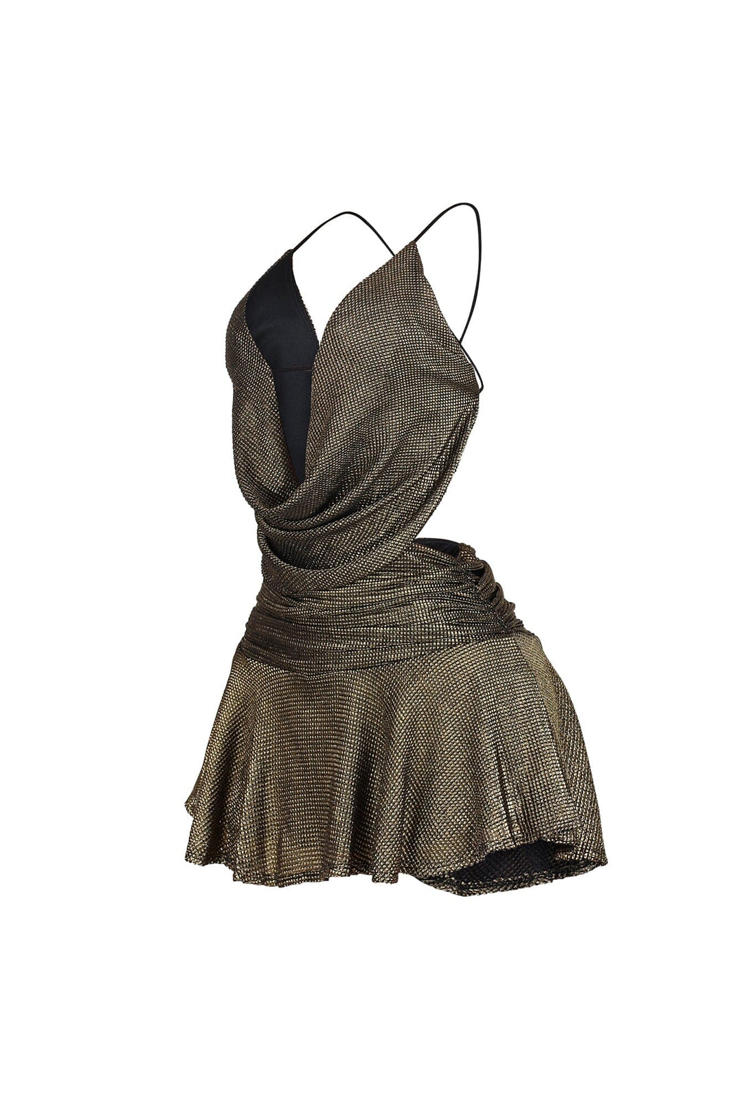 Buzzy Honey Flared Mini Dress