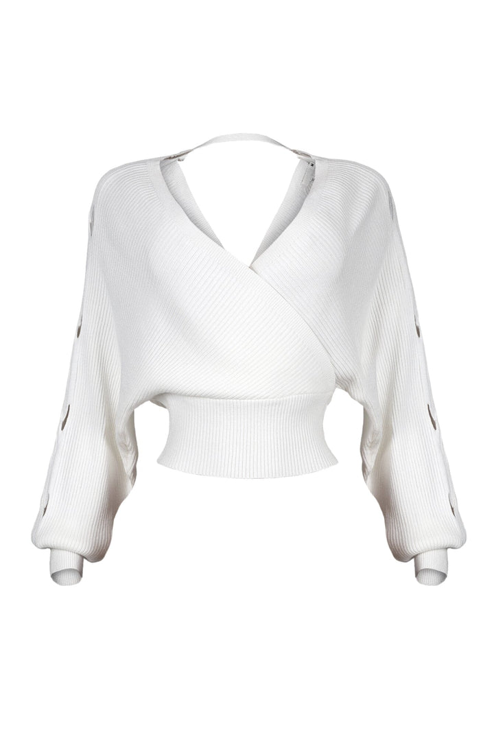 Vanessa Off Shoulder Sleeve Cutout Sweater
