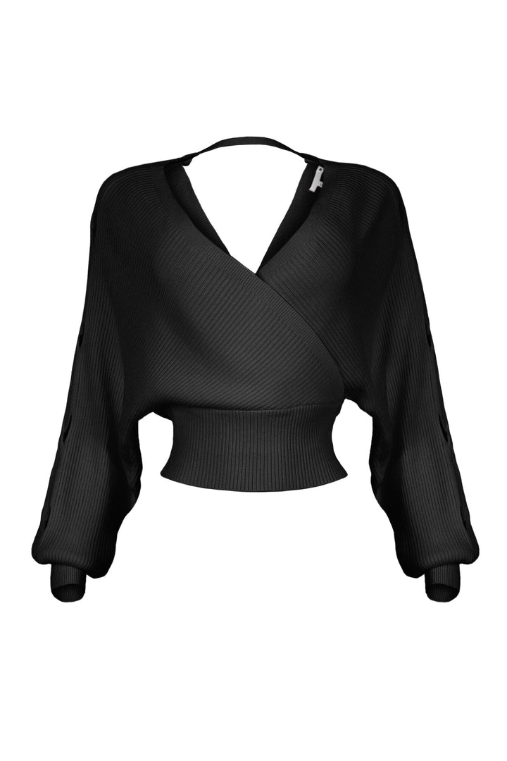 Vanessa Off Shoulder Sleeve Cutout Sweater