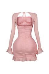 Violeta Mesh Glitter Mini Dress