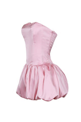 Bre Tube Satin Balloon Mini Dress