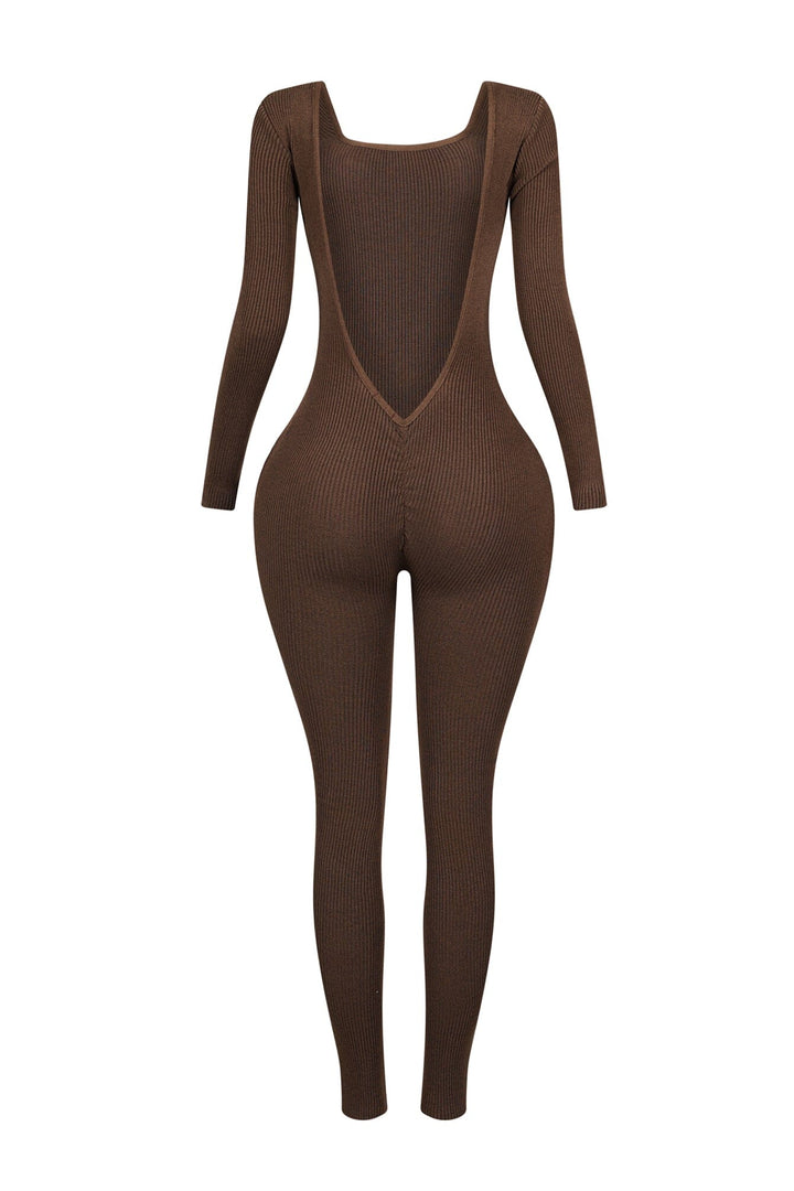 Jolie Open Back Scrunch Jumpsuit