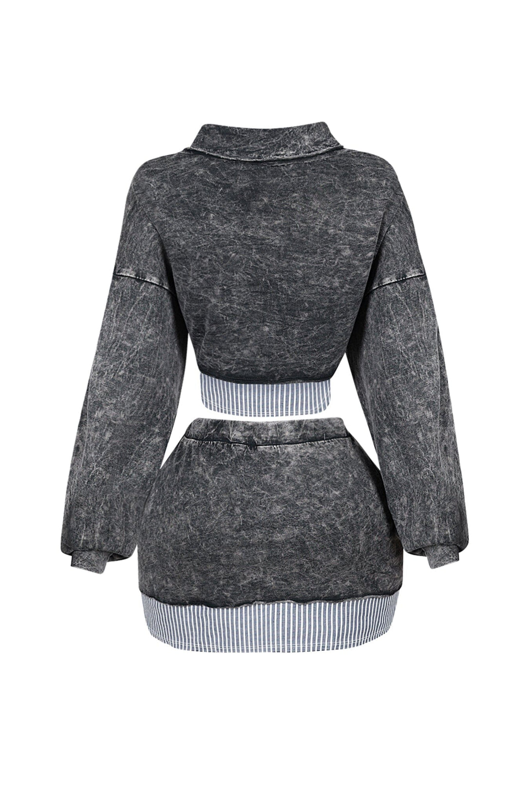 Jocelyn Pin Stripe Top &amp; Skirt SET