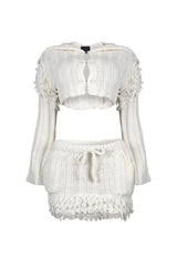 Briana Knit Cropped Top &amp; Skirt SET