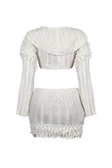 Briana Knit Cropped Top &amp; Skirt SET