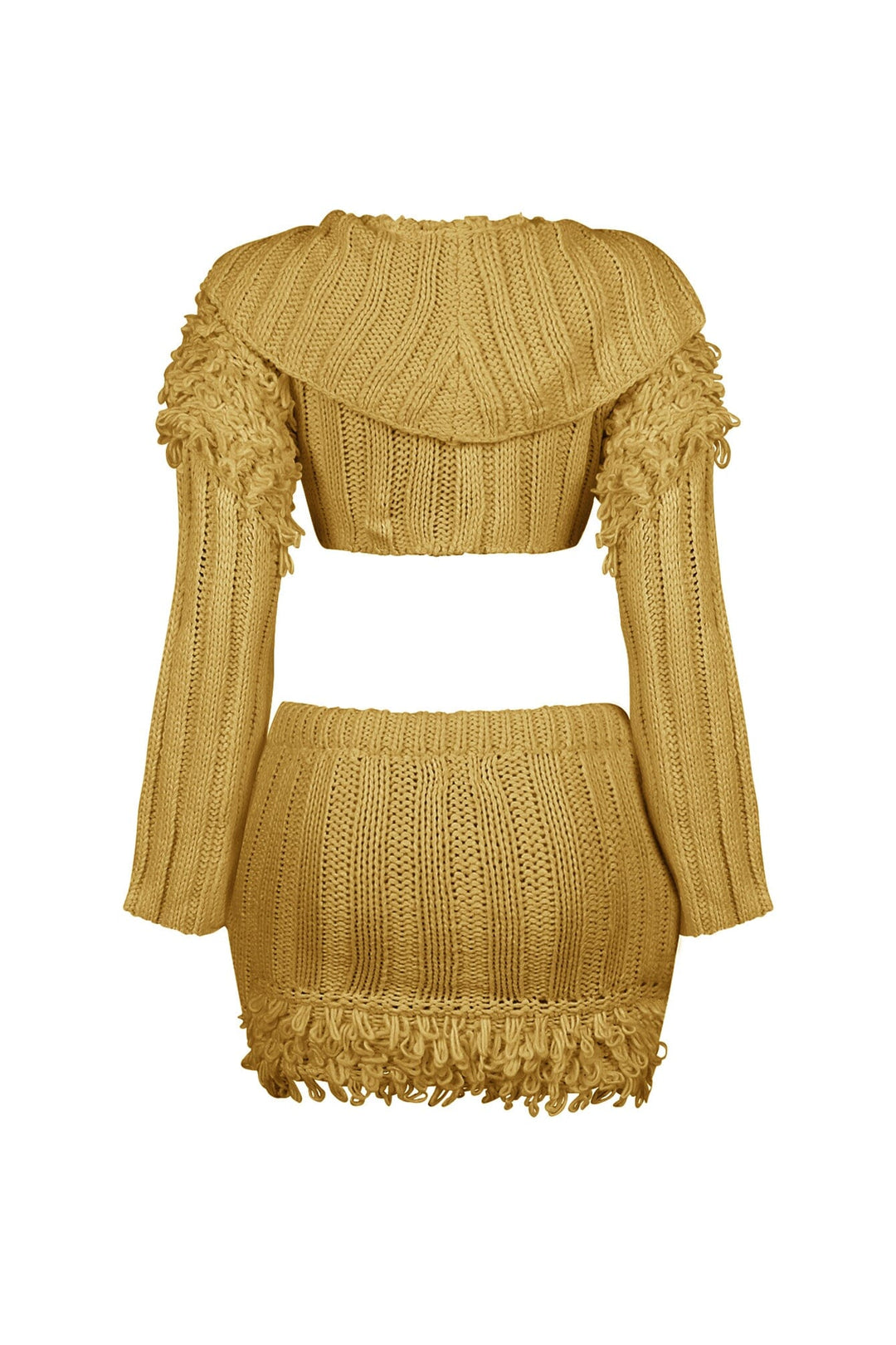 Briana Knit Cropped Top &amp; Skirt SET