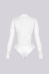 Own Me V Neck Long Sleeve Polo Bodysuit