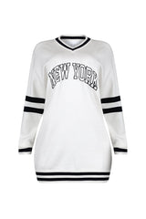 Devyn Oversized Jersey Sweater Top