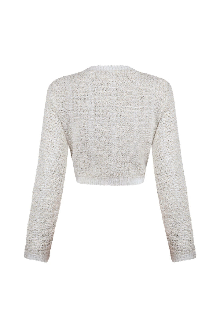 Sasha Lurex Cardigan Top