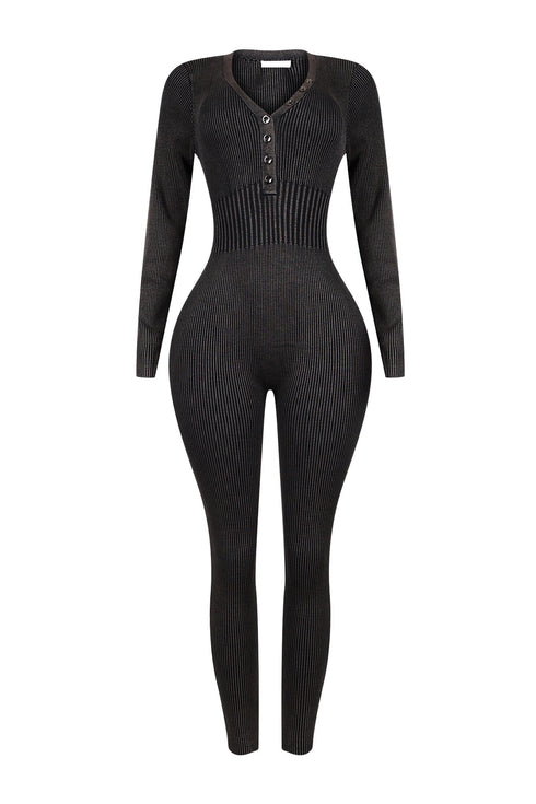 Karina Ribbed Knit Jumpsuit EDGE