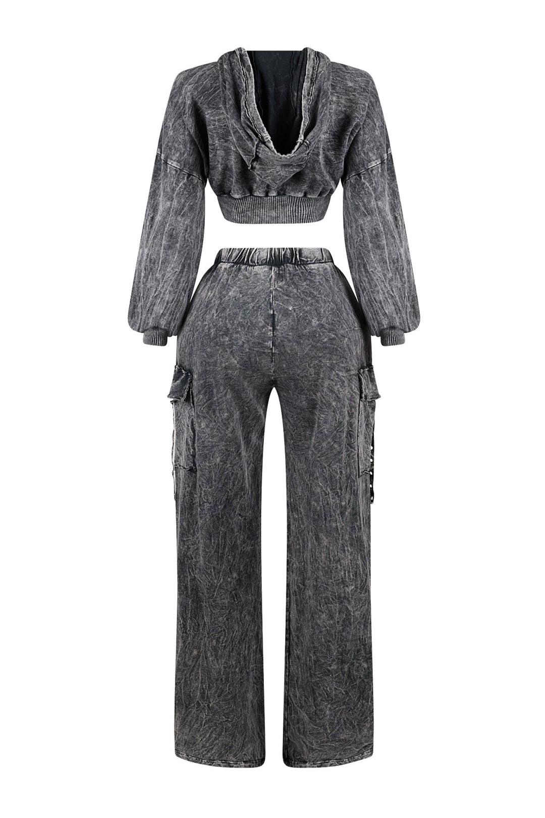 Aniston Mineral Washed Hoodie &amp; Pants SET