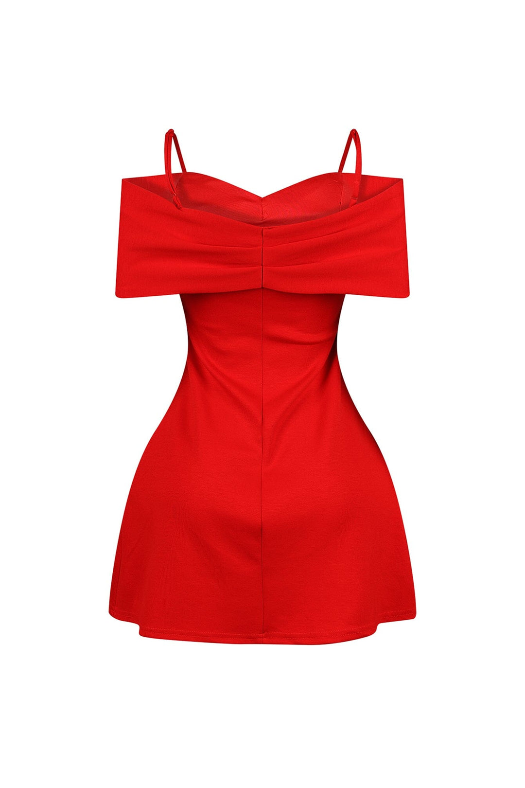 Ariana Pleated Off Shoulder Mini Dress