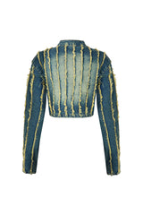 Katrina Frayed Hem Denim Jacket