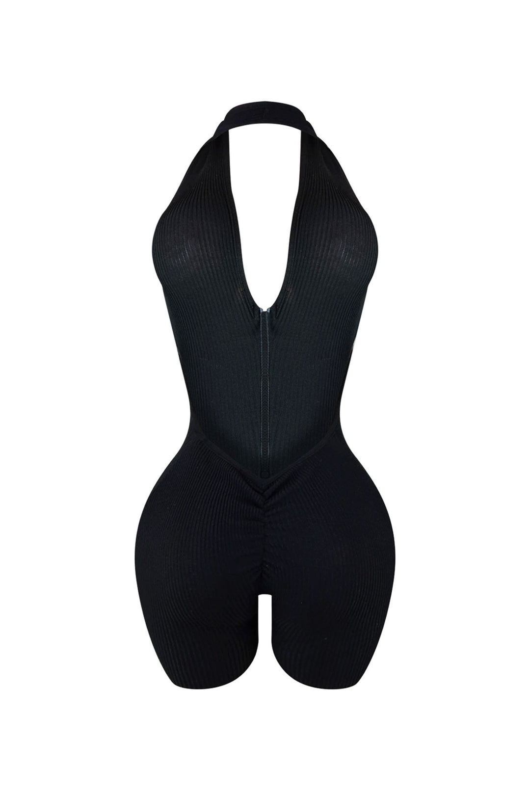 Keli Halter Neck Zip Up Romper