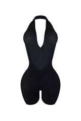 Keli Halter Neck Zip Up Romper