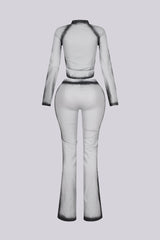 Grey Pop Airbrushed Jacket &amp; Pants SET