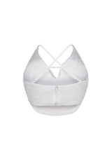 Lorena Mesh Beaded Cowl Neck Top
