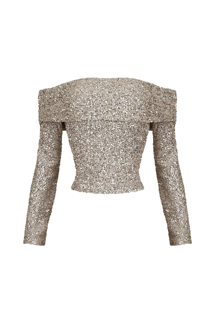 Emely Off Shoulder Sequin Top