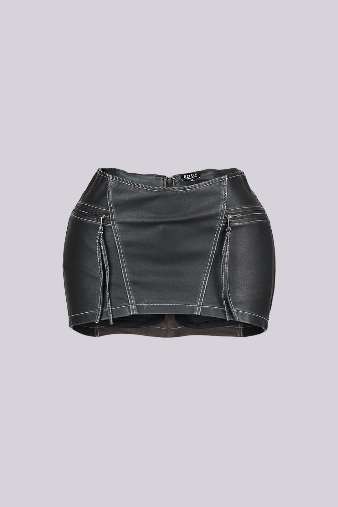 Robyn Faux Leather Low Rise Micro Skirt