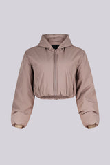 Hugging Winter Puffer Cropped Jacket