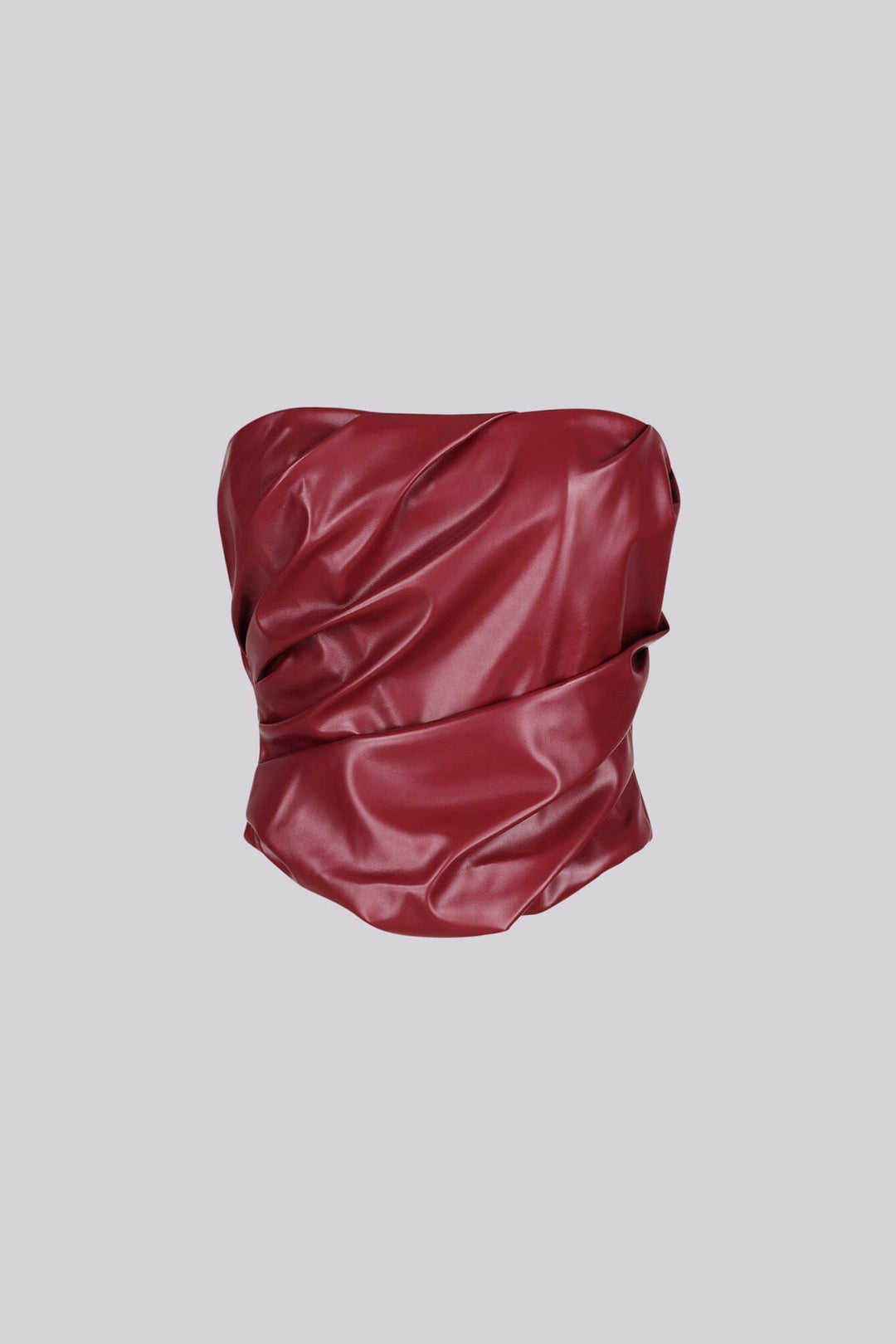 Sleek Spicy PU Tube Top