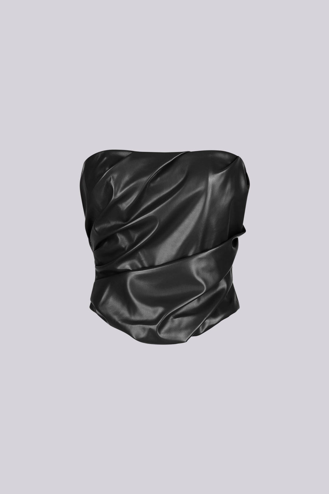 Sleek Spicy PU Tube Top