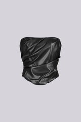 Sleek Spicy PU Tube Top