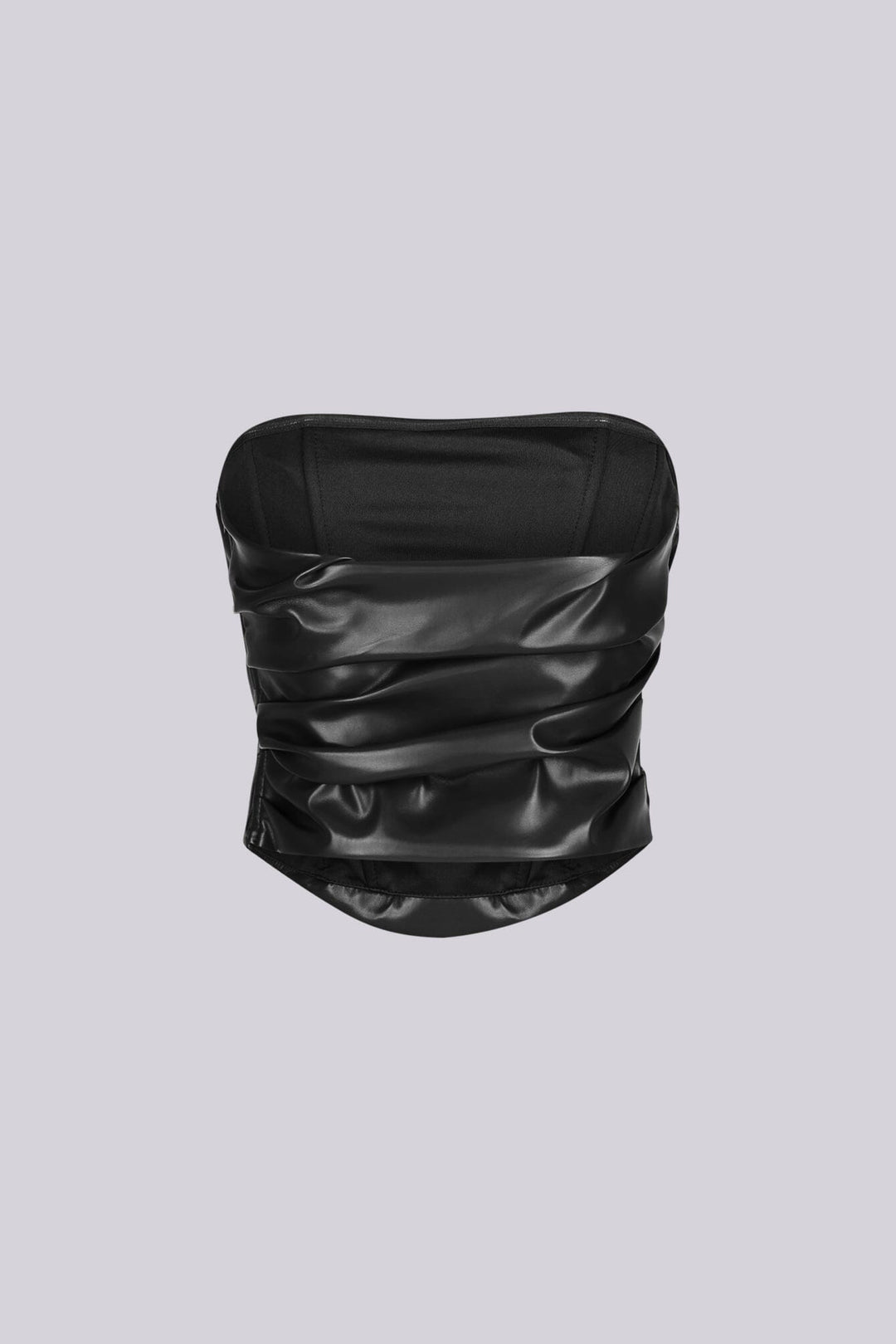Sleek Spicy PU Tube Top