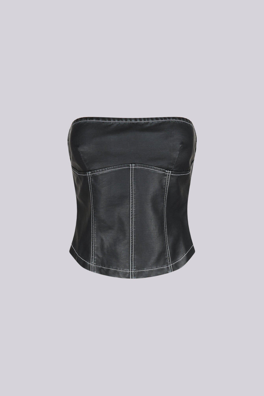 Robyn Faux Leather Tube Top
