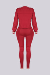 Zarah Knit 06 Graphic Top &amp; Leggings SET